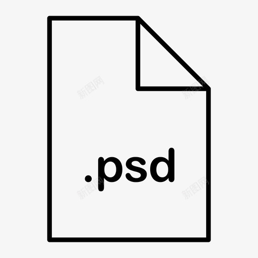 psd文档文件图标svg_新图网 https://ixintu.com photoshop psd 文件 文档