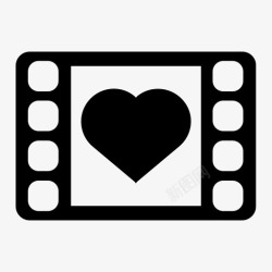爱情视频片头爱情电影电影心图标高清图片