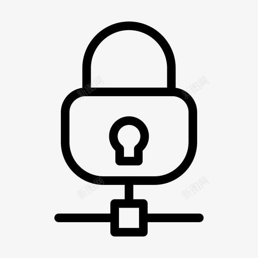 锁共享网络专用图标svg_新图网 https://ixintu.com 专用 互联网安全线标志符号48px 保护 网络 锁共享
