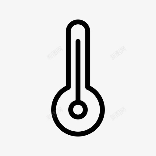 体温计摄氏度温度图标svg_新图网 https://ixintu.com 体温计 医疗 摄氏度 温度 温度计 线路