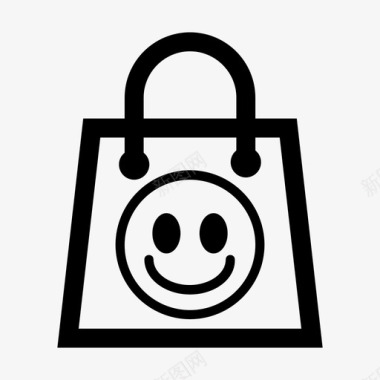购物袋商业顾客图标图标