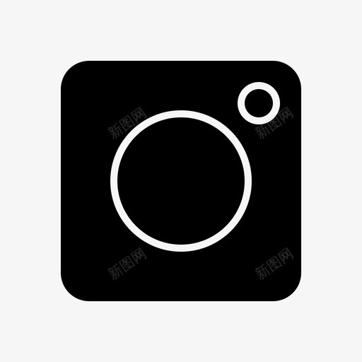 照相机instagram照片图标svg_新图网 https://ixintu.com instagram 字形 实心 照片 照相机 社交