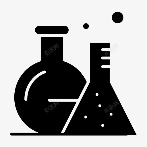 试管烧瓶实验室图标svg_新图网 https://ixintu.com 字形 实体 实验室 烧瓶 科学 试管