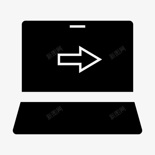 登录笔记本电脑登记入住进来图标svg_新图网 https://ixintu.com 入住 电脑 登录 登记 笔记本 进入 进来