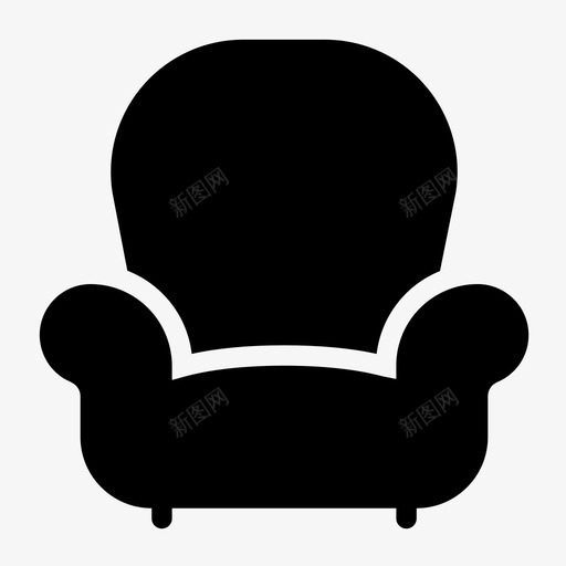 扶手椅休息室座位图标svg_新图网 https://ixintu.com 休息室 座位 扶手椅