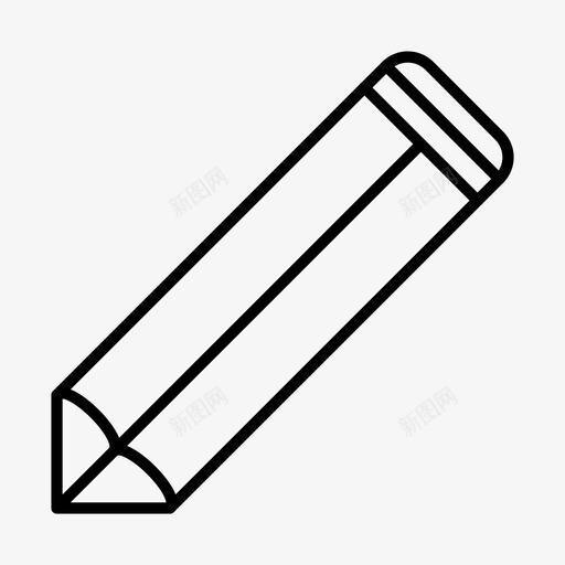 铅笔素描工具图标svg_新图网 https://ixintu.com 工具 木头 素描 设计师 铅笔