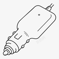 通用充电器通用汽车充电器电缆车载充电器图标高清图片