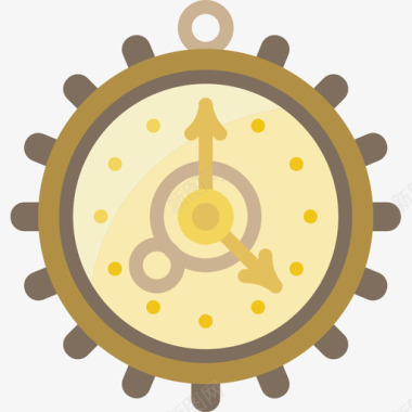 钟蒸汽朋克3号扁平图标图标