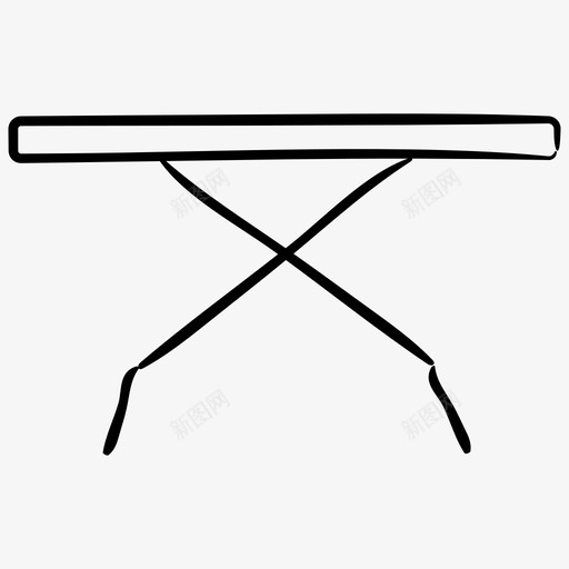 桌子家具手绘图标svg_新图网 https://ixintu.com 家具手绘图标 桌子