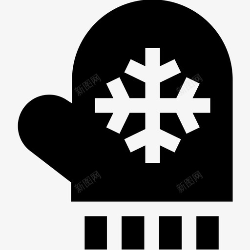 连指手套冬季运动4填充图标svg_新图网 https://ixintu.com 冬季运动 填充 手套 连指