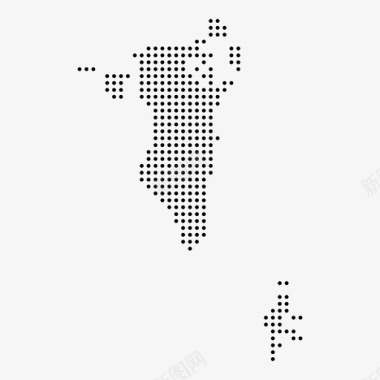 巴林国家点地图图标图标