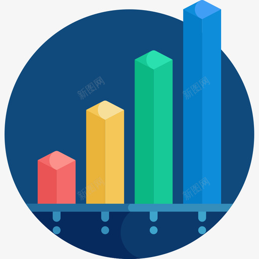 条形图信息图平面图图标svg_新图网 https://ixintu.com 信息图 平面图 条形图