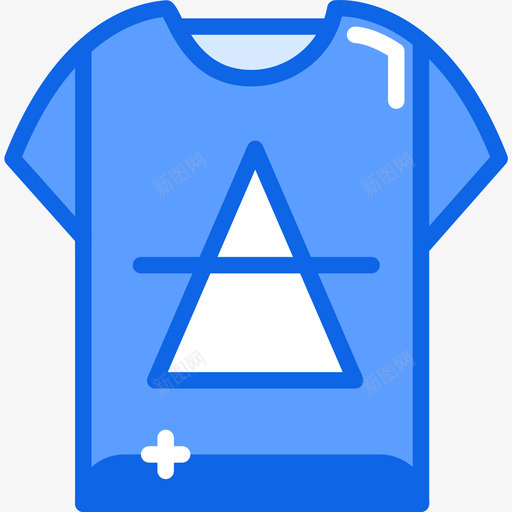 衬衫时尚5蓝色图标svg_新图网 https://ixintu.com 时尚 蓝色 衬衫