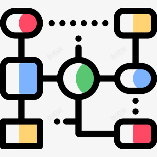流程图图表15颜色省略图标svg_新图网 https://ixintu.com 图表15 流程图 颜色省略