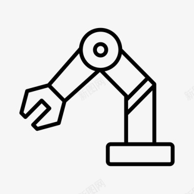 机器人机器工业机器人手臂图标图标