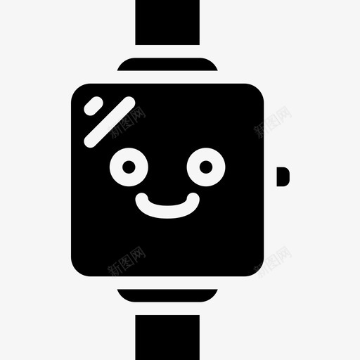 智能手表可爱的图标3填充svg_新图网 https://ixintu.com 可爱 图标 填充 手表 智能 爱的