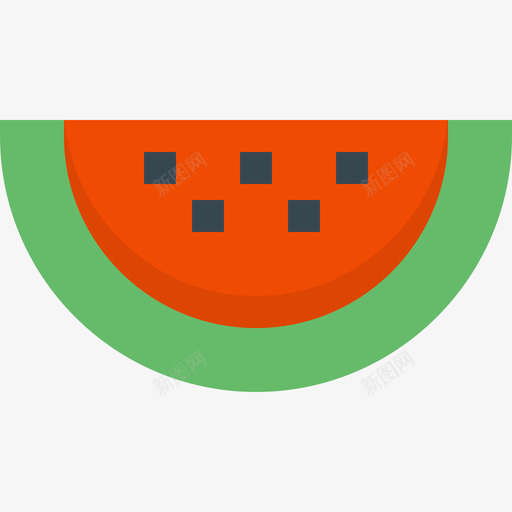 西瓜蔬菜和水果2扁平图标svg_新图网 https://ixintu.com 扁平 水果 蔬菜 西瓜