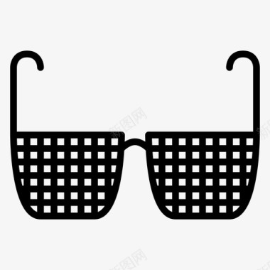 眼镜护目镜款式图标图标