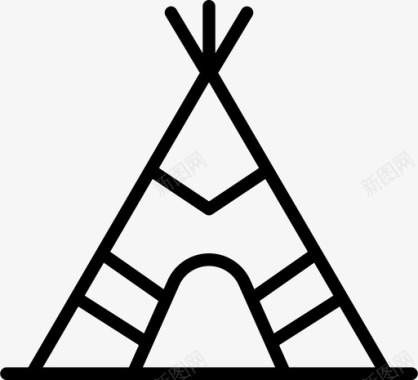 伊格卢人美国人印第安人图标图标