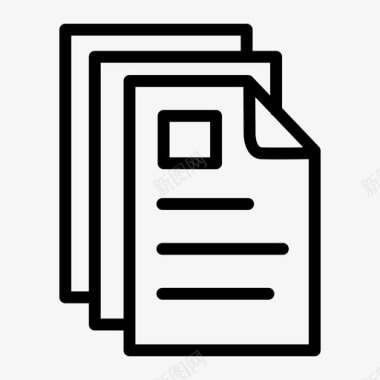 文件夹复制文档图标图标