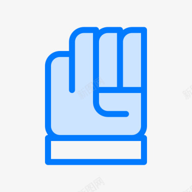手套保龄球3蓝色图标图标