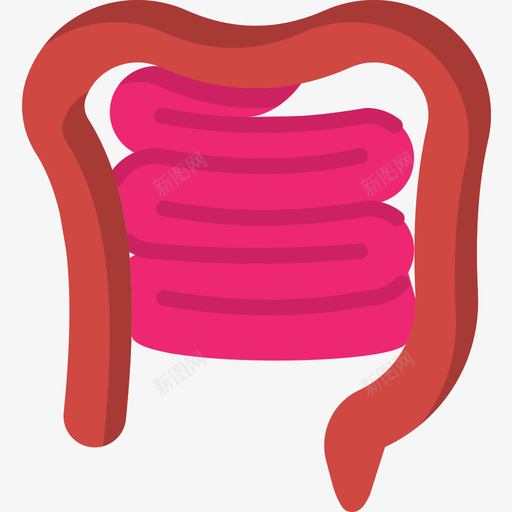 肠医用147扁平图标svg_新图网 https://ixintu.com 医用 扁平