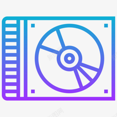 Cd计算机技术11梯度图标图标
