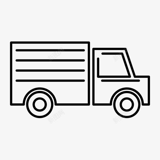 箱式货车汽车运输图标svg_新图网 https://ixintu.com 汽车 箱式 货车 运输