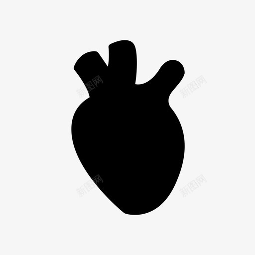 心脏器官身体医疗图标svg_新图网 https://ixintu.com 48像素 医疗 器官 字形 心脏 身体