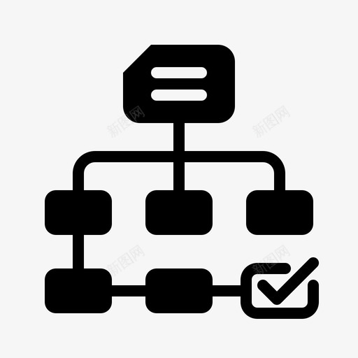 层次结构业务组织结构图标svg_新图网 https://ixintu.com 业务 层次结构 工作流 组织结构 项目管理 项目管理图示符