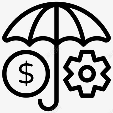 货币保险商业保险金融保险图标图标