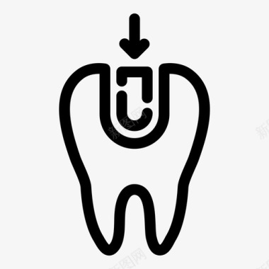 磨牙洞护理龋齿图标图标