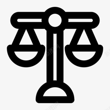 法律平衡法院图标图标
