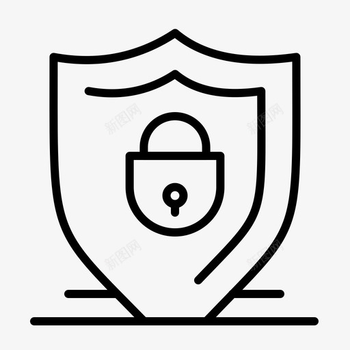互联网锁安全图标svg_新图网 https://ixintu.com 互联网 互联网安全常规大纲 安全 屏蔽 锁
