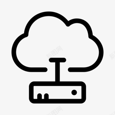 云存储计算设备图标图标