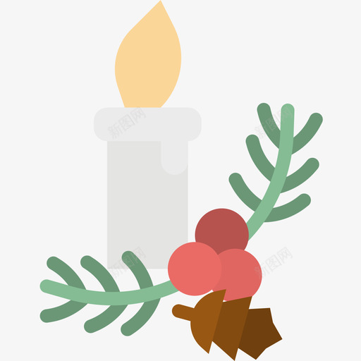 圣诞蜡烛194年图标svg_新图网 https://ixintu.com 194年 圣诞 蜡烛