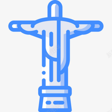 救世主南美洲5号蓝色图标图标