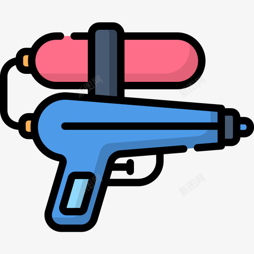 水枪婴儿玩具4线性颜色图标svg_新图网 https://ixintu.com 婴儿 水枪 玩具 线性 颜色
