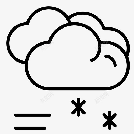 云云雨天气预报图标svg_新图网 https://ixintu.com 云雨 天气预报 规则 轮廓 雨天