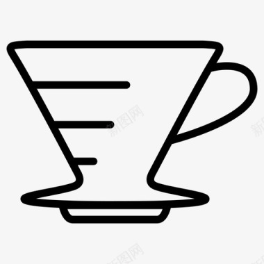 v60滴灌咖啡咖啡滴灌图标图标