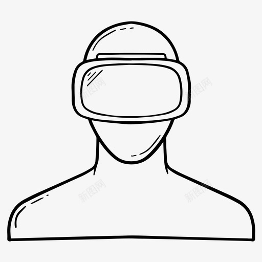 虚拟现实眼镜耳机图标svg_新图网 https://ixintu.com 技术 现实 眼镜 耳机 虚拟现实