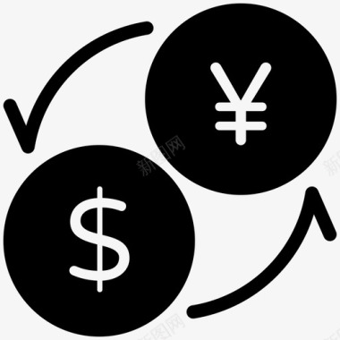 货币兑换美元兑换外汇图标图标