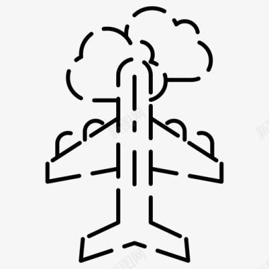 飞行飞机天空图标图标