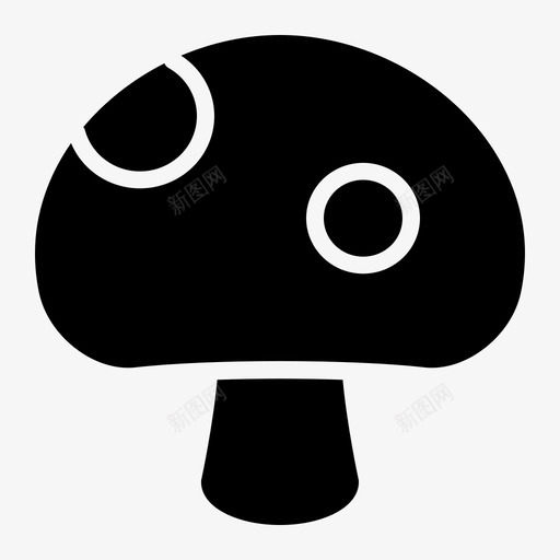 蘑菇食物菌类图标svg_新图网 https://ixintu.com 有机 素食 菌类 蔬菜 蘑菇 食物
