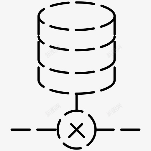 删除数据库网站托管虚线图标svg_新图网 https://ixintu.com 删除数据库 网站托管虚线图标