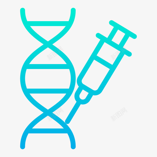 Dna科学98梯度图标svg_新图网 https://ixintu.com Dna 梯度 科学