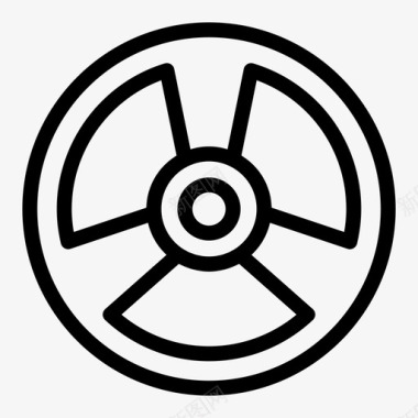 辐射生态能源图标图标