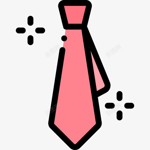 领带167办公室线性颜色图标svg_新图网 https://ixintu.com 办公室 线性 领带 颜色