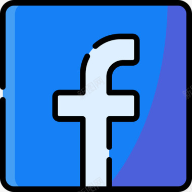 Facebook徽标社交媒体徽标linecolorlinealcolor图标图标