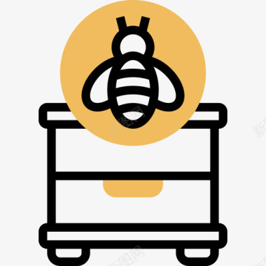 养蜂场养蜂场10号黄影图标图标
